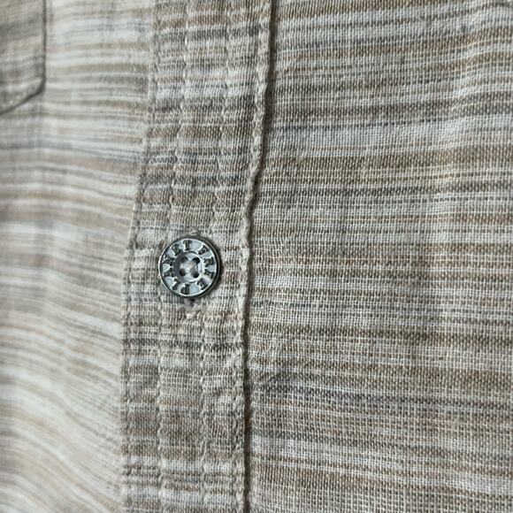 Free Planet Striped Button-Down Shirt - Size XL - Picture 4 of 9